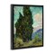 Stupell Industries Van Gogh Cypress Landscape Framed Floater Canvas Wall Art Design by one1000paintings